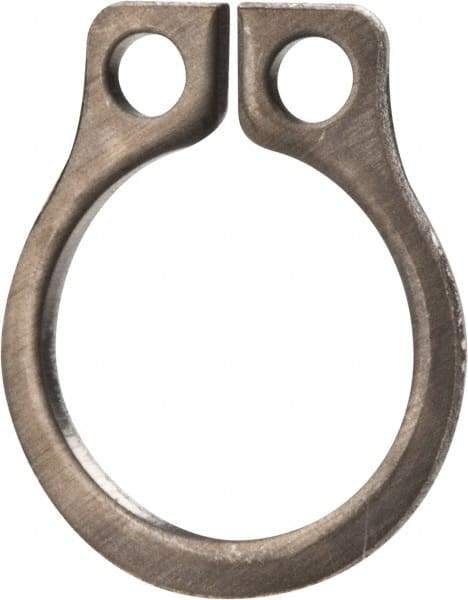 Rotor Clip - 0.23" Groove Diam, 1/4" Shaft Diam, Zinc-Plated Stainless Steel, Snap External Retaining Rings - 0.029" Groove Width, 0.01" Groove Depth, 0.025" Ring Thickness, Grade 15-7 Grade 632 - All Tool & Supply