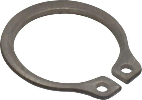 Rotor Clip - 0.468" Groove Diam, 1/2" Shaft Diam, Zinc-Plated Stainless Steel, Snap External Retaining Rings - 0.039" Groove Width, 0.016" Groove Depth, 0.035" Ring Thickness, Grade 15-7 Grade 632 - All Tool & Supply