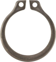 Rotor Clip - 0.53" Groove Diam, 9/16" Shaft Diam, Zinc-Plated Stainless Steel, Snap External Retaining Rings - 0.039" Groove Width, 0.016" Groove Depth, 0.035" Ring Thickness, Grade 15-7 Grade 632 - All Tool & Supply