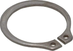 Rotor Clip - 0.704" Groove Diam, 3/4" Shaft Diam, Zinc-Plated Stainless Steel, Snap External Retaining Rings - 0.046" Groove Width, 0.023" Groove Depth, 0.042" Ring Thickness, Grade 15-7 Grade 632 - All Tool & Supply