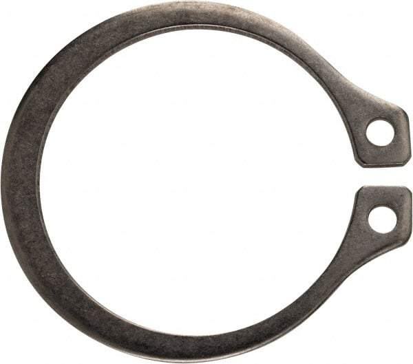 Rotor Clip - 1" Groove Diam, 1-1/16" Shaft Diam, Zinc-Plated Stainless Steel, Snap External Retaining Rings - 0.056" Groove Width, 0.032" Groove Depth, 0.05" Ring Thickness, Grade 15-7 Grade 632 - All Tool & Supply