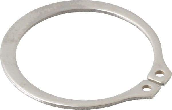 Rotor Clip - 1.232" Groove Diam, 1-5/16" Shaft Diam, Zinc-Plated Stainless Steel, Snap External Retaining Rings - 0.056" Groove Width, 0.04" Groove Depth, 0.05" Ring Thickness, Grade 15-7 Grade 632 - All Tool & Supply