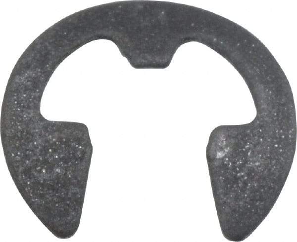 Rotor Clip - 0.095" Groove Diam, 1/8" Shaft Diam, Phosphate Steel, Bowed E Style External Retaining Rings - 0.022" Groove Width, 0.015" Groove Depth, 0.01" Ring Thickness, Grade 1060-1090 - All Tool & Supply