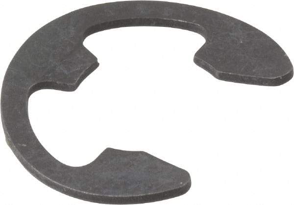 Rotor Clip - 0.485" Groove Diam, 5/8" Shaft Diam, Phosphate Steel, Bowed E Style External Retaining Rings - 0.077" Groove Width, 0.07" Groove Depth, 0.042" Ring Thickness, Grade 1060-1090 - All Tool & Supply