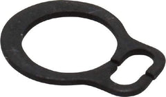 Rotor Clip - 3.8mm Groove Diam, 4mm Shaft Diam, Phosphate & Oil Steel, Snap External Retaining Rings - 0.5mm Groove Width, 0.1mm Groove Depth, 0.4mm Ring Thickness, Grade 1060-1090 - All Tool & Supply