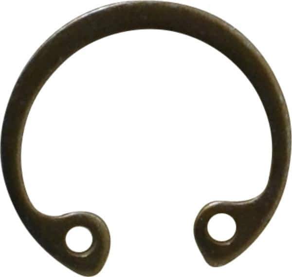 Rotor Clip - 0.025" Thick, Zinc Yellow Dichromate Finish, Steel Snap Internal Retaining Ring - 0.029" Groove Width, 0.012" Groove Depth, 0.461" Groove Diam, Grade 1060-1090 - All Tool & Supply