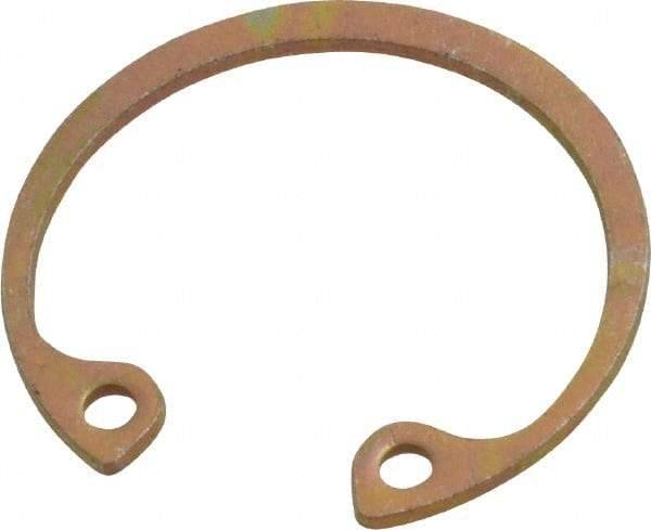 Rotor Clip - 0.035" Thick, Zinc Yellow Dichromate Finish, Steel Snap Internal Retaining Ring - 0.039" Groove Width, 0.023" Groove Depth, 0.796" Groove Diam, Grade 1060-1090 - All Tool & Supply