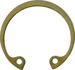 Rotor Clip - 0.042" Thick, Zinc Yellow Dichromate Finish, Steel Snap Internal Retaining Ring - 0.046" Groove Width, 0.028" Groove Depth, 0.931" Groove Diam, Grade 1060-1090 - All Tool & Supply