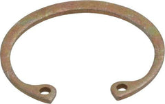 Rotor Clip - 0.042" Thick, Zinc Yellow Dichromate Finish, Steel Snap Internal Retaining Ring - 0.046" Groove Width, 0.033" Groove Depth, 1.066" Groove Diam, Grade 1060-1090 - All Tool & Supply