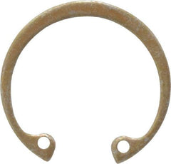 Rotor Clip - 0.05" Thick, Zinc Yellow Dichromate Finish, Steel Snap Internal Retaining Ring - 0.056" Groove Width, 0.036" Groove Depth, 1.197" Groove Diam, Grade 1060-1090 - All Tool & Supply