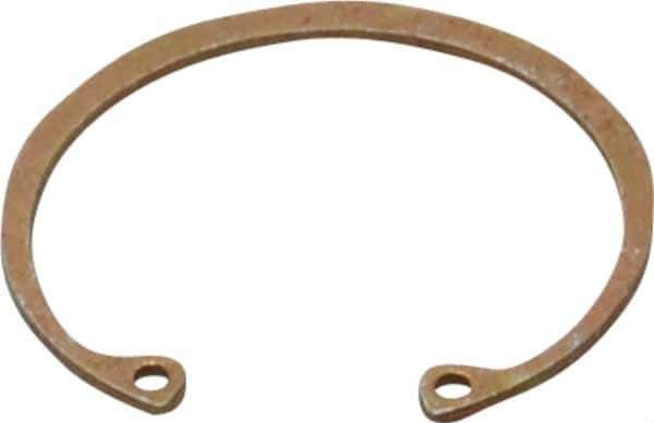 Rotor Clip - 0.05" Thick, Zinc Yellow Dichromate Finish, Steel Snap Internal Retaining Ring - 0.056" Groove Width, 0.047" Groove Depth, 1.594" Groove Diam, Grade 1060-1090 - All Tool & Supply