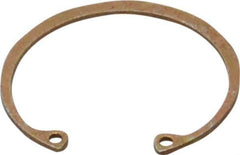 Rotor Clip - 0.05" Thick, Zinc Yellow Dichromate Finish, Steel Snap Internal Retaining Ring - 0.056" Groove Width, 0.047" Groove Depth, 1.594" Groove Diam, Grade 1060-1090 - All Tool & Supply