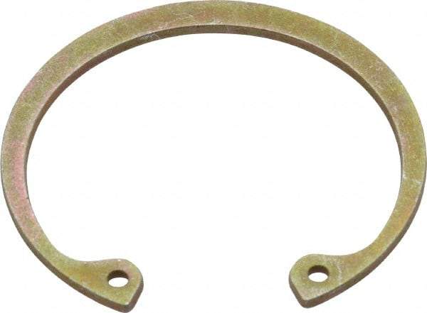 Rotor Clip - 0.062" Thick, Zinc Yellow Dichromate Finish, Steel Snap Internal Retaining Ring - 0.068" Groove Width, 0.05" Groove Depth, 1.725" Groove Diam, Grade 1060-1090 - All Tool & Supply