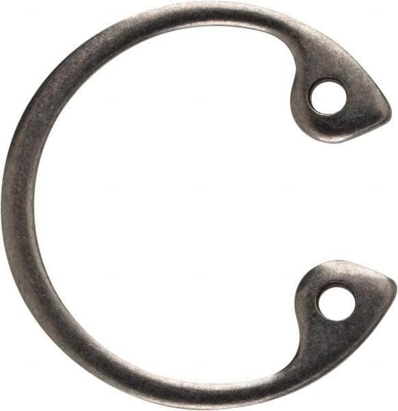 Rotor Clip - 0.035" Thick, Stainless Steel Snap Internal Retaining Ring - 0.039" Groove Width, 0.017" Groove Depth, 0.596" Groove Diam, Grade 15-7 Grade 632 - All Tool & Supply