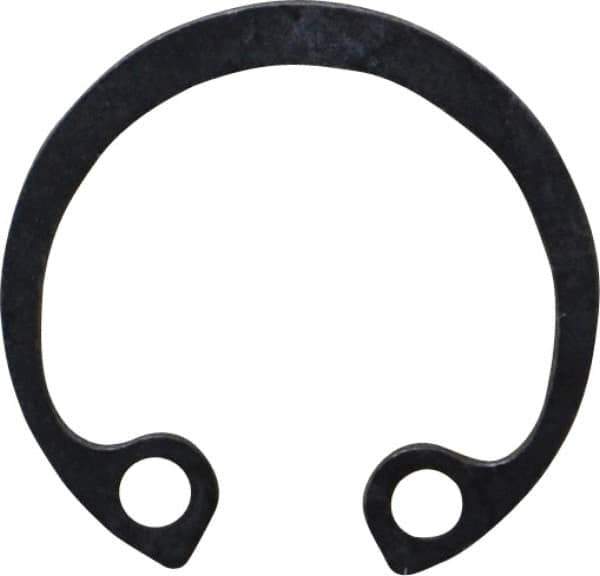 Rotor Clip - 19mm Nominal, 1mm Thick, Phosphate Finish, Steel Snap Internal Retaining Ring - 1.1mm Groove Width, 0.5mm Groove Depth, 19mm Groove Diam, Grade 1060-1090 - All Tool & Supply