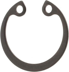 Rotor Clip - 21mm Nominal, 1mm Thick, Phosphate Finish, Steel Snap Internal Retaining Ring - 1.1mm Groove Width, 0.5mm Groove Depth, 21mm Groove Diam, Grade 1060-1090 - All Tool & Supply