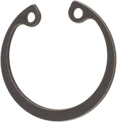 Rotor Clip - 25.2mm Nominal, 1.2mm Thick, Phosphate Finish, Steel Snap Internal Retaining Ring - 1.3mm Groove Width, 0.6mm Groove Depth, 25.2mm Groove Diam, Grade 1060-1090 - All Tool & Supply