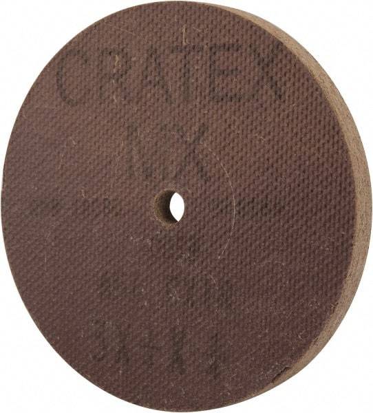 Cratex - 3" Diam x 1/4" Hole x 1/4" Thick, 54 Grit Surface Grinding Wheel - Aluminum Oxide, Type 1, Coarse Grade, 18,080 Max RPM, No Recess - All Tool & Supply