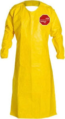 Dupont - 10 mil Thick Disposable & Chemical Resistant Apron - UNIV 26X52" YLW 12/PK TYCHEM2000 BIB APRN W/SLV - All Tool & Supply