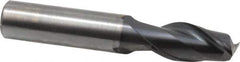 OSG - 1/2", 1" LOC, 1/2" Shank Diam, 3" OAL, 2 Flute, Solid Carbide Square End Mill - Single End, TiAlN Finish, Spiral Flute, 35° Helix, Centercutting, Right Hand Cut, Right Hand Flute, Series HP421 - All Tool & Supply