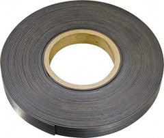 Mag-Mate - 600" Long x 1/2" Wide x 1/8" Thick Flexible Magnetic Strip - 14 Lb Max Pull Force, 8 Linear Ft/Lb Magnetic Pull Force, Plain Back, Dark Brown - All Tool & Supply