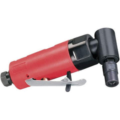 Dynabrade - 1/4" Collet, Angle Handle, Air Angle Die Grinder - 20,000 RPM, Rear Exhaust, 19 CFM, 0.2 hp, 90 psi, 1/4 NPT Inlet - All Tool & Supply