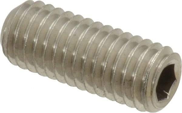 Value Collection - M8x1.25 Metric Coarse, 20mm OAL, Cup Point Set Screw - Grade 18-8 & Austenitic A2 Stainless Steel, 4mm Key - All Tool & Supply