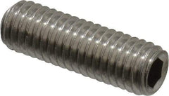 Value Collection - M8x1.25 Metric Coarse, 25mm OAL, Cup Point Set Screw - Grade 18-8 & Austenitic A2 Stainless Steel, 4mm Key - All Tool & Supply