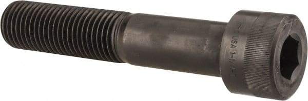 Holo-Krome - 1-3/4 - 5 UNC Hex Socket Drive, Socket Cap Screw - Alloy Steel, Black Oxide Finish, Partially Threaded, 12" Length Under Head - All Tool & Supply