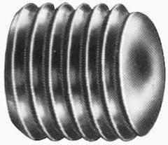 Value Collection - 3/8-16 UNC, 5/8" OAL, Oval Point Set Screw - Grade Austenitic A2 Stainless Steel, 3/16" Key - All Tool & Supply