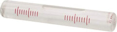 SPI - 3-3/4 Inch Long x 19/32 Inch Wide, Level Replacement Vial - Clear, Use With Block Levels - All Tool & Supply