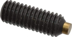 Made in USA - 3/8-16 UNC, 1" Length of Thread, Soft Tip Point Set Screw - Grade 8 Alloy Steel - All Tool & Supply