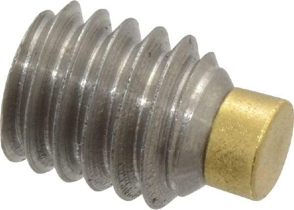 Made in USA - 5/16-18 UNC, 3/8" Length of Thread, Soft Tip Point Set Screw - Grade 18-8 Stainless Steel - All Tool & Supply