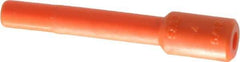 SMC PNEUMATICS - 5/32" OD, Brass/Polybutylene Push-to-Connect Plug - 150 Max psi, Orange - All Tool & Supply