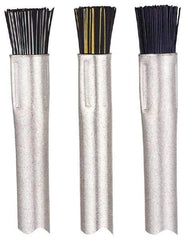 Gordon Brush - Parts Washer Flow-Through Brush - 1/2" Long, Brass/Nylon Bristles - All Tool & Supply