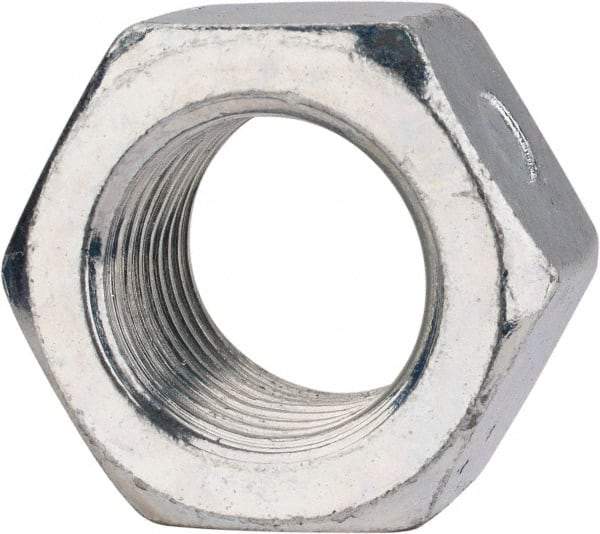 Value Collection - 5/8-18 UNF Grade 2 Two Way Lock Nut with Distorted Thread - 15/16" Width Across Flats, 35/64" High, Zinc-Plated Finish - All Tool & Supply