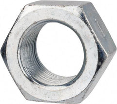 Value Collection - 7/8-14 UNF Grade 2 Two Way Lock Nut with Distorted Thread - 1-5/16" Width Across Flats, 3/4" High, Zinc-Plated Finish - All Tool & Supply