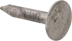 Value Collection - 11 Gauge, 3/4" OAL Roofing Nails - Ring Shank, Grade 2 Steel, Galvanized Finish - All Tool & Supply