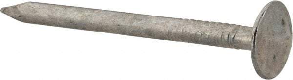 Value Collection - 11 Gauge, 1-3/4" OAL Roofing Nails - Ring Shank, Grade 2 Steel, Galvanized Finish - All Tool & Supply