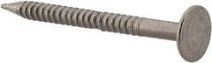 Value Collection - 13 Gauge, 1-1/4" OAL Underlayment Nails - Annular Thread Shank, Grade 2 Steel, Uncoated - All Tool & Supply