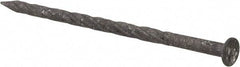 Value Collection - 12D, 10 Gauge, 3-1/4" OAL Decking Nails - Fluted Shank, Grade 2 Steel, Uncoated - All Tool & Supply