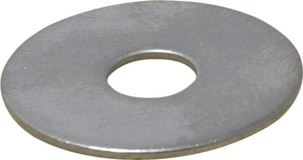 Value Collection - 1/4" Screw, Grade 18-8 Stainless Steel Fender Flat Washer - 9/32" ID x 1" OD, 0.05" Thick - All Tool & Supply