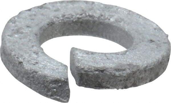 Value Collection - 5/16", 0.318" ID, 0.078" Thick Split Lock Washer - Steel, Hot Dipped Galvanized Finish, 0.318" Min ID, 0.322" Max ID, 0.583" Min OD, 0.586" Max OD - All Tool & Supply