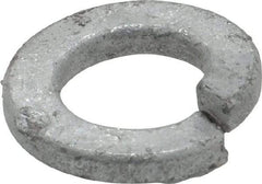 Value Collection - 3/8", 0.382" ID, 0.094" Thick Split Lock Washer - Steel, Hot Dipped Galvanized Finish, 0.382" Min ID, 0.385" Max ID, 0.68" Min OD, 0.683" Max OD - All Tool & Supply