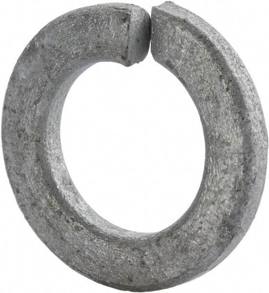 Value Collection - 3/4", 0.636" ID, 0.156" Thick Split Lock Washer - Steel, Hot Dipped Galvanized Finish, 0.636" Min ID, 0.641" Max ID, 1.073" Min OD, 1.079" Max OD - All Tool & Supply