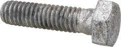 Value Collection - 5/16-18 Thread, 1-1/4" Length Under Head, Steel Hex Head Bolt - Hot Dipped Galvanized Coated, 1/2" Hex, ANSI/ASME B18.2.2 & ASME B18.2.1, Grade 2 - All Tool & Supply