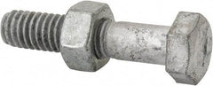 Value Collection - 5/16-18 Thread, 1-1/2" Length Under Head, Steel Hex Head Bolt - Hot Dipped Galvanized Coated, 1/2" Hex, UNC Thread, ANSI/ASME B18.2.2 & ASME B18.2.1, Grade 2 - All Tool & Supply