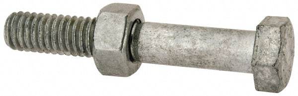 Value Collection - 5/16-18 Thread, 2" Length Under Head, Steel Hex Head Bolt - Hot Dipped Galvanized Coated, 1/2" Hex, UNC Thread, ANSI/ASME B18.2.2 & ASME B18.2.1, Grade 2 - All Tool & Supply