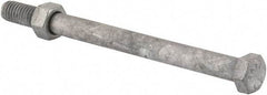 Value Collection - 3/8-16 Thread, 5" Length Under Head, Steel Hex Head Bolt - Hot Dipped Galvanized Coated, 9/16" Hex, UNC Thread, ANSI/ASME B18.2.2 & ASME B18.2.1, Grade 2 - All Tool & Supply