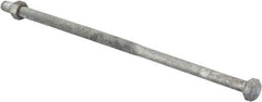 Value Collection - 3/8-16 Thread, 10" Length Under Head, Steel Hex Head Bolt - Hot Dipped Galvanized Coated, 9/16" Hex, ANSI/ASME B18.2.2 & ASME B18.2.1, Grade 2 - All Tool & Supply